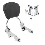 Sissy bar Vario egnet for Harley Davidson Road King 09-13 med dockingsett krom Craftride