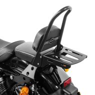 Sissy bar + bagasjehylle CSM passer for Harley Davidson Sportster 1200 Roadster XL 1200 R 04-08 sw Craftride