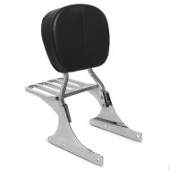 Sissy bar egnet for Harley Davidson Heritage Softail Classic 88-18 Craftride Driver-S inkl. bagasjehylle krom