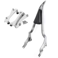Sissy bar egnet for Harley Davidson Street Glide Special 15-23 + dockingsett Craftride PV2 krom