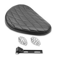 Motorsykkel Bobber swing sal Craftride Diamond Contoured 2 med fjærer egnet for tilpassede sykler i svart