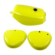 Tank / bensintank passende for Simson S51 / S50 / S70 med sidedeksel Craftride gul
