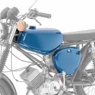 Tank / bensintank passende for Simson S51 / S50 / S70 med sidedeksel Craftride blå