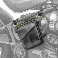 Sideveske som passer til Moto Guzzi V9 Bobber / Roamer Craftride SR1 skinn svart