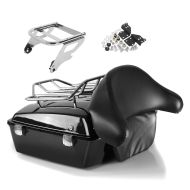Toppkoffert hakket egnet for Harley Davidson Road Glide 98-08 med dokkingstativ Bagasjegrill Craftride