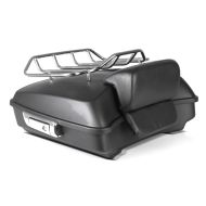 Toppkoffert passende for Harley Davidson CVO Limited 14-22 Craftride Razor GB3 med bagasjegrill matt svart