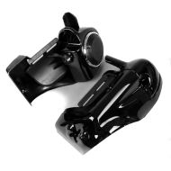 Benskjold egnet for Harley Davidson Electra Glide / Classic 82-12 Craftride med høyttalere svart