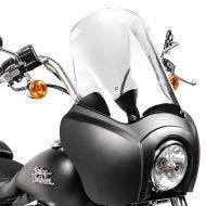 Lampemaske MG5 egnet for Harley Davidson Dyna Street Bob 06-17 lampekåpe svart matt-klar Craftride