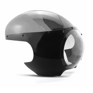 Cafe Racer Retro Lampe Deksel Vintage T3 svart-røyk grå Craftride