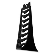 Frontspoiler egnet for Harley Davidson Softail 18-24 radiatordeksel Craftride CV6 matt svart