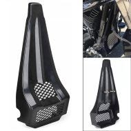 Frontspoiler egnet for Harley Davidson Touring 97-13 radiatordeksel Craftride BH1 blank svart
