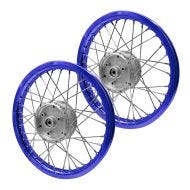 Sett med 2x eiker hjulfelg aluminium 1,6x16 egnet for Simson S51 S50 S70 Schwalbe KR51 aluminiumsfelg Craftride AF14S blå
