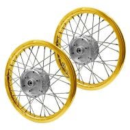 Sett med 2 eiker felger aluminium 1,6x16 egnet for Simson S51 S50 S70 Schwalbe KR51 aluminiumsfelg Craftride AF17 gull