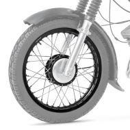 Felg 1,85x16 brede eiker hjul aluminium egnet for Simson S51 S50 S70 Schwalbe KR51 aluminiumsfelg Craftride AF21 svart