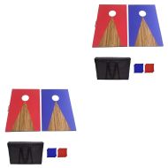 Sett med 2 x utendørs cornhole spill CS2 Cranit tre cornhole boards rød/blå NYHET