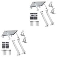 Sett med 2x solcellemodulholder justerbar opp til 60 grader Divit SH1 vegg flatt tak solcellepanelholder