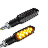 LED-indikatorer egnet for Suzuki GSX-S 1000 / 950 / 750 / 125 med E-mark Lumitecs TX10 tonet svart