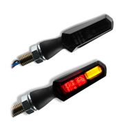 LED-blinklys med bak- og bremselys egnet for Yamaha R7 / Tenere 700 Lumitecs TX25