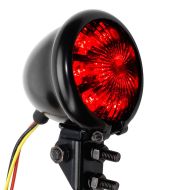 Motorsykkel LED-baklykt med bremselys og kontinuerlig lys Lumitecs TX42 med E-merke