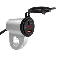 12V USB-uttak egnet for chopper / tilpasset sykkel Lumitecs US30 CB220