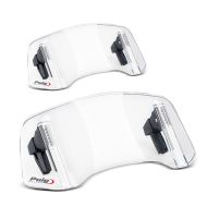 2 x frontrute spoiler feste clip-on Puig økonomi sett 20764W feste spoiler klar