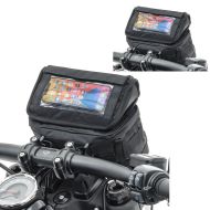 2x motorsykkel styreveske egnet for chopper og cruiser mobiltelefonholder navigasjonsholder Craftride LB2 økonomisett