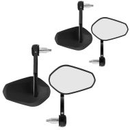 2x motorsykkelstyrende speilpar (4 stk) med E-merke bakspeilpar Zaddox SP2 økonomisett