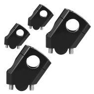 2x styrerør Tourtecs 40mm aluminium egnet for styre med Ø 22mm 7/8" svart økonomisett