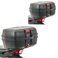 2x motorsykkel toppkoffert Bagtecs TB6 32 liter universal sparesett