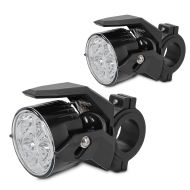 2x motorsykkel ekstra frontlykter LED S2 Lumitecs individuelt med E-godkjenning sparesett