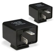 2x 12V motorsykkel blinklys relé 2 L-PIN Lumitecs indikator sender LED lastuavhengig sparesett