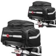 2x motorsykkel hale bag Bagtecs K55 pillion sete bag 55L vanntett sparesett