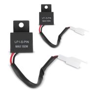 2x 12V motorsykkel blinklys relé 2 PIN Lumitecs indikator sender LED last uavhengig sparesett