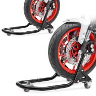 2x frontmonteringsstativ manøvreringshjelp motorsykkelstativ Constands XB2 svart økonomisett