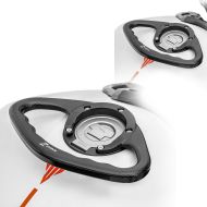 2x motorsykkel gripehåndtak egnet for Ducati og Yamaha Zaddox PG1 tankhåndtak aluminium svart økonomisett