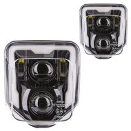2x LED-frontlykter egnet for Husqvarna-hovedlys med ECE XDure GP1-sparesett