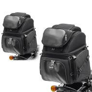 2x halebag - sissy bar bag egnet for chopper og cruiser Craftride M55 økonomisett