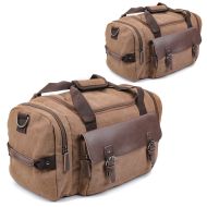 2x motorsykkel hale bag Craftride RT3 reiseveske canvas 25 liter brun økonomi sett