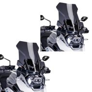 x turskjerm egnet for BMW R 1200 GS / Adventure 13-18 mørktonet frontrute Puig økonomisett 6486F