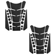 2x motorsykkel tank pad sett Zaddox TF2 tank beskyttelse klistremerke universal svart sparesett