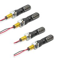 2x LED-indikatorer motorsykkel Lumitecs KP16 E-merke 2 deler front-bak sparesett