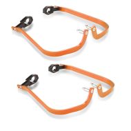 2x håndbeskyttere Enduro XDure HP18 motocross håndbeskyttere universal oransje sparesett