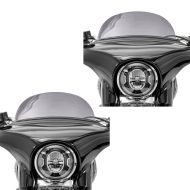 2x frontrute egnet for Harley Davidson Sport Glide 18-24 Craftride M frontrute røykgrå sparesett
