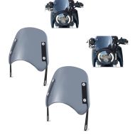 2x motorsykkel frontrute universal Craftride FB3 frontrute røykgrå sparesett
