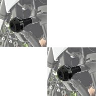 2x kollisjonsputer egnet for Kawasaki Z 900 17-24 kollisjonsputer Motoguard SC2 svart sparesett