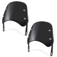 2x motorsykkel frontrute universal Craftride FB3 frontrute svart sparesett