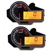 2x motorsykkel speedometer digital Zaddox SM18 turteller LCD økonomisett
