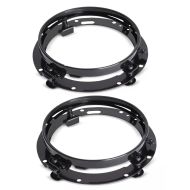 2x monteringsring frontlykt 7" egnet for Harley Davidson frontlykt Craftride svart sparesett