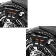 2x salveskeholder egnet for Harley Davidson Dyna 91-17 koffertstativ flyttbar Craftride QL høyre sparesett