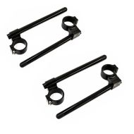 2x clip-on styre 22mm clip-on 53mm med 30mm øke styre Zaddox aluminium i svart sparesett